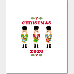 Masked Wooden Toy Soldier Christmas 2020 Posters and Art